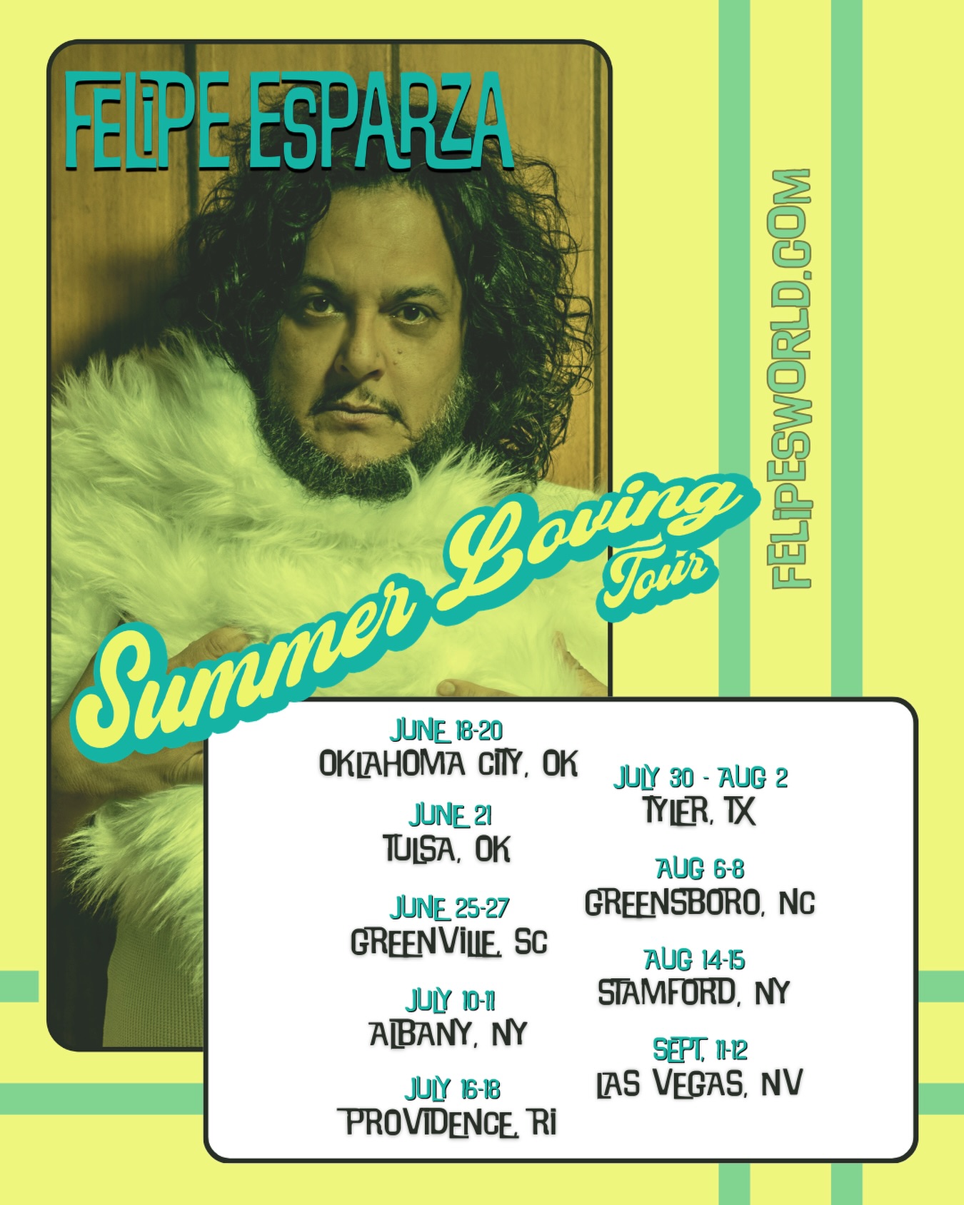 Felipe Esparza At My Leisure World Tour Poster 2026